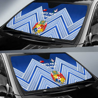 Mate Ma'a Tonga Rugby Auto Sun Shades Polynesian Creative Style - Blue - Polynesian Pride
