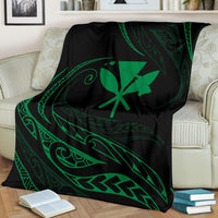 Kanaka Premium Blanket - Green - Frida Style - Polynesian Pride