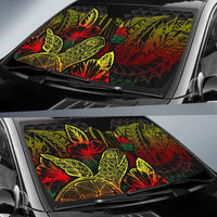 New Caledonia Auto Sun Shades Turtle Hibiscus Reggae - Polynesian Pride