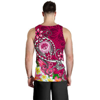 FSM Men's Tank Top - Turtle Plumeria (PINK) - Polynesian Pride