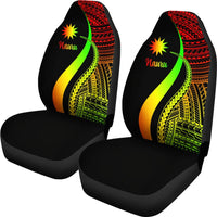 Nauru Car Seat Covers - Reggae Polynesian Tentacle Tribal Pattern - Polynesian Pride