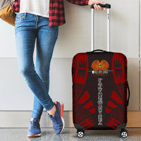 Papua New Guinea Luggage Cover - Polynesian Tattoo Red - Polynesian Pride