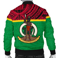 Vanuatu Men's Bomber Jacket - Polynesian Design - Polynesian Pride