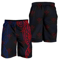 Hawaiian Kanaka Men's Shorts Flag Nation Black Demodern AH Black - Polynesian Pride
