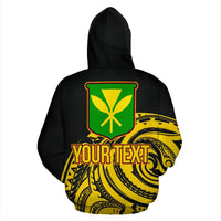 Hawaii Kanaka Maoli Zipper Custom Hoodie Tatau Style - Polynesian Pride