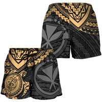 Polynesian Hawaii Short (Women) - Gold Turtle Women GOLD - Polynesian Pride