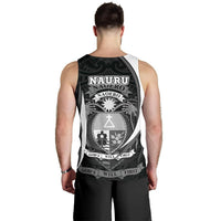 Nauru Polynesian Tank Top (Men) - Nauru Spirit (White) - Polynesian Pride