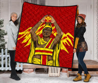 Hawaii Premium Quilt - King Mauna Kea Red - Polynesian Pride