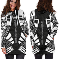 Marquesas Islands Hoodie Dress - Polynesian Tattoo Black - Polynesian Pride