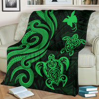 Papua New Guinea Premium Blanket - Green Tentacle Turtle - Polynesian Pride