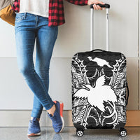 Papua New Guinea Polynesian Luggage Covers Map Black - Polynesian Pride