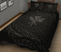 Kanaka Quilt Bed Set - Gray - Frida Style - Polynesian Pride