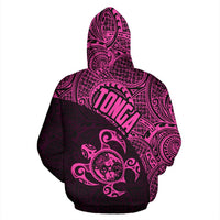 Tonga Hoodie Tonga Turtle Coat of Arms On Shell Polynesian Tattoo 020 - Polynesian Pride