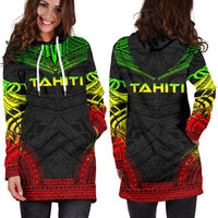 Tahiti Women's Hoodie Dress - Polynesian Reggae Chief - Polynesian Pride