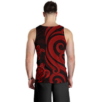 Cook Islands Men's Tank Top - Red Tentacle Turtle - Polynesian Pride