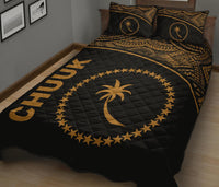 Chuuk Quilt Bed Set - Chuuk Flag Curve Version - Polynesian Pride