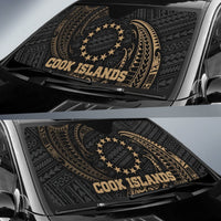 Polynesian Cook Islands Sun Shades - Gold Tribal Wave - Polynesian Pride