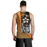 Federated States of Micronesia Men's Tank Top Gold - Turtle With Hook - Polynesian Pride