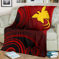 Papua New Guinea Premium Blanket - Raggiana Bird of Paradise Polynesian Patterns - Polynesian Pride