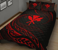 Kanaka Quilt Bed Set - Red - Frida Style - Polynesian Pride