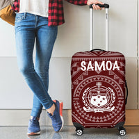 Samoa Luggage Covers - Samoa Seal In Polynesian Tattoo Style (Red) Red - Polynesian Pride