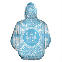 Fiji ll Over Hoodie Fiji Coat of rms Polynesian Flag Color - Polynesian Pride