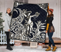 Polynesian Hawaii Premium Quilt - Hula Girl White - Polynesian Pride