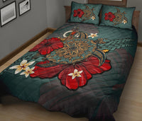 Vanuatu Quilt Bed Set - Blue Turtle Tribal No - Polynesian Pride