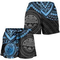 Federated States Of Micronesia Women's Shorts - Blue Turtle - Polynesian Pride