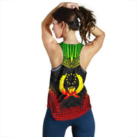 Pohnpei Women's Racerback Tank - Polynesian Chief Reggae Version - Polynesian Pride