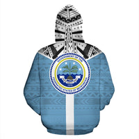 Federated States of Micronesia All Over Zip up Hoodie Micronesian Homeland - Polynesian Pride