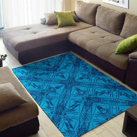 Polynesian Blue Dark Color Area Rug - Polynesian Pride
