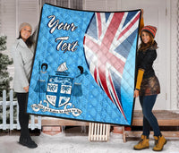 Fiji Custom Personalised Premium Quilt - Fiji Flag - Polynesian Pride