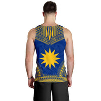 Nauru Men's Tank Top - Polynesian Chief Flag Version - Polynesian Pride