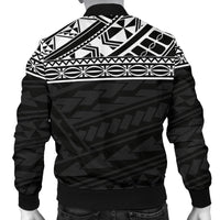Polynesian Custom Personalised Men's Bomber Jacket - Black Style - Polynesian Pride