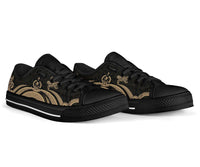 Vanuatu Low Top Canvas Shoes - Gold Tentacle Turtle - Polynesian Pride