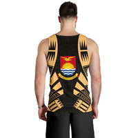 Kiribati Men Tank Top - Polynesian Tattoo Gold - Polynesian Pride
