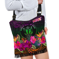Niue Polynesian Crossbody Boho Handbag - Summer Hibiscus - Polynesian Pride