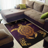Turtle Golden Royal Area Rug AH - Polynesian Pride