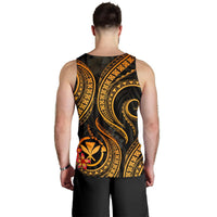 Polynesian Hawaii Men Tank Top - Gold Plumeria - Polynesian Pride