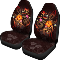 Polynesian Hawaii Personalised Car Seat Covers - Legend of Kanaka Maoli (Red) - Polynesian Pride