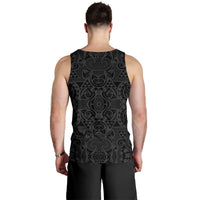 Polynesian Kakau Turtle Gray Hawaii Men's Tank Top - Polynesian Pride