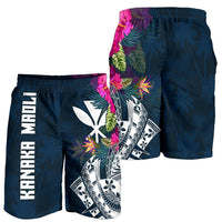 Hawaii Men's Shorts - Polynesian Hibiscus with Summer Vibes - Polynesian Pride