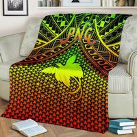 Polynesian Papua New Guinea Premium Blanket - Reggae Vintage Polynesian Patterns - Polynesian Pride
