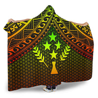 Polynesian Kosrae Hooded Blanket - Reggae Vintage Polynesian Patterns - Polynesian Pride