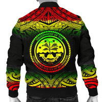 Federated States Of Micronesia Men's Bomber Jacket - Fog Reggae Style - Polynesian Pride