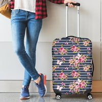 Tropical Butterfly Pink Luggage Cover - Polynesian Pride
