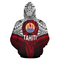Tahitian Polynesian Hoodie Tahiti Flag - Polynesian Pride