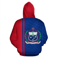 Samoa All Over Zip up Hoodie Polynesian Straight Version - Polynesian Pride