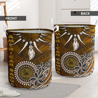 American Samoa Laundry Baskets - Polynesian Boar Tusk - Polynesian Pride
